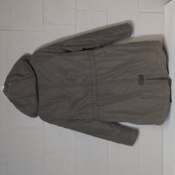 Abercrombie & Fitch Olive Hooded Utility Parka, Size Small, EUC, Y2K, Vintage - Picture 10 of 12